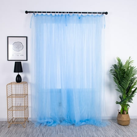 

1Pcs Sheer Curtain Tulle Window Treatment Voile Birthday Wedding Festive Decor Hand Tools