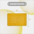 thumbnail image 5 of Better Trends 21" x 34" Bathroom Rug – 100% Cotton, Extra Soft Tufted Reversible Bath Mat, Water-Absorbent, Machine Washable (Yellow) Lilly Crochet Collection, 5 of 7