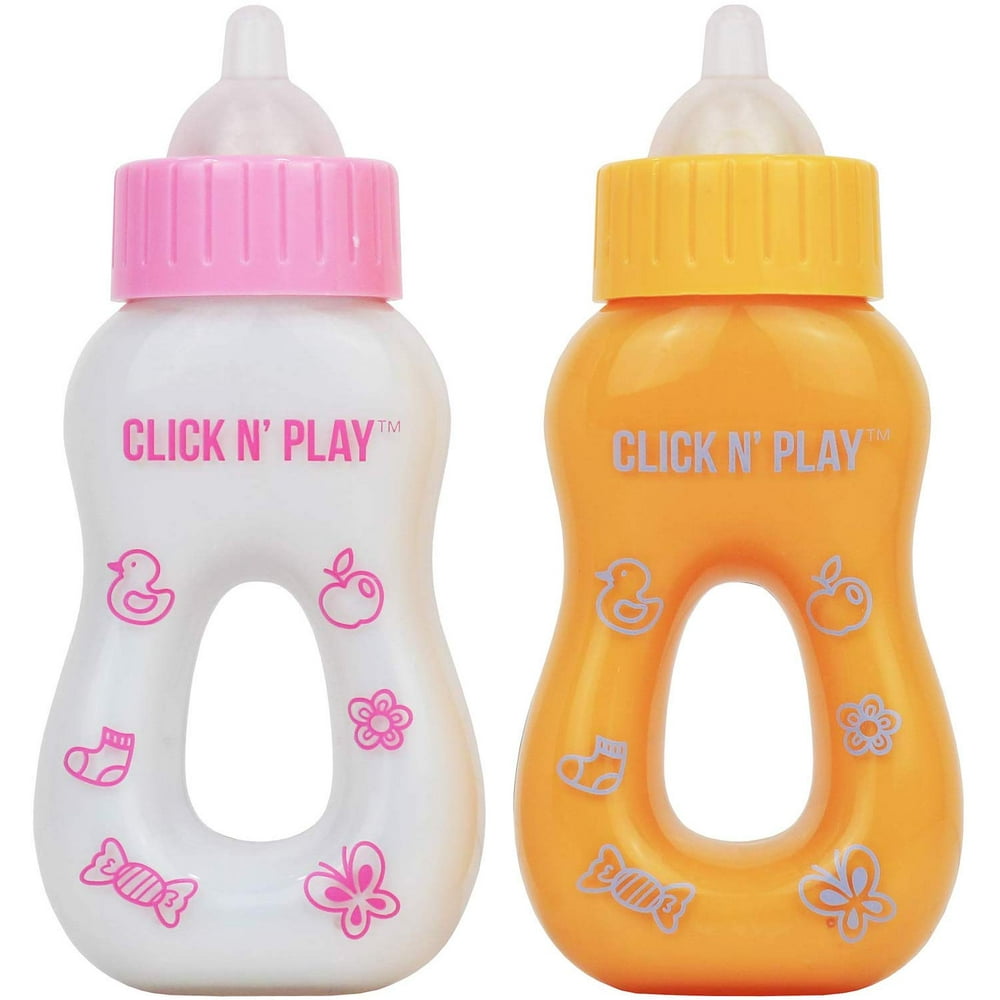 Click N' Play Magic Disappearing Milk and Juice Bottle Set for Baby