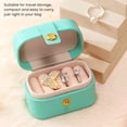 thumbnail image 2 of Jewelry Storage Box 2.6X1.5X1.9 Inch Jewelry Box Pu Leather Small Jewelry Box Mini Cute Storage Box Travel Portable Jewelry Box Suitable For Rings Earrings Pendants Watches Necklaces Storage, 2 of 8