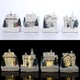 thumbnail image 3 of Escena de Navidad Village Town Winter Snow Village LED Luz Decoración Regalo de Vacaciones Decoración de Escritorio D, 3 of 8