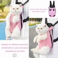 thumbnail image 6 of HOMEIORA 1 Pack Dog Backpack Carrier, Adjustable Pet Front Carriers, Legs Out Carrying Sling Travel Bag, Soft Wearable Puppy Chest Carry Backpacks, XL, Red, 6 of 8