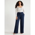 thumbnail image 3 of Sofia Jeans Women's Plus Size Diana Palazzo Super High Rise Seamed Jeans, 32.5" Inseam, Sizes 14W-28W, 3 of 6