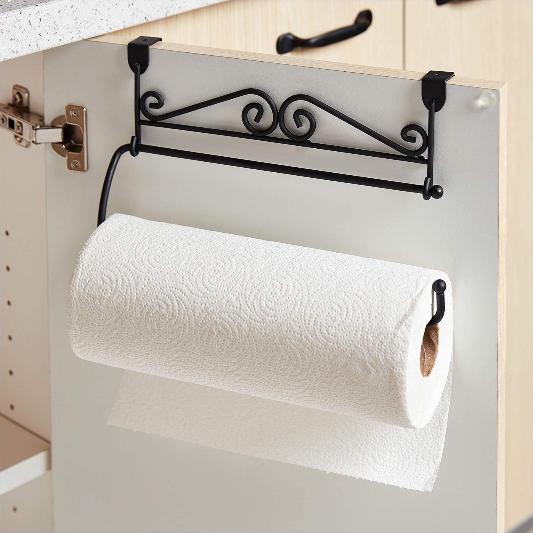 Spectrum™ Over-the-Cabinet Door Vertical Paper Towel Holder, Paper