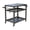 Galvanized Steel Tabletop+Solid Shelf + Grey + Metal, variant on Grey 3-Shelf Outdoor Grill Cart with Wheels & Propane Tank Hook, 42.24"