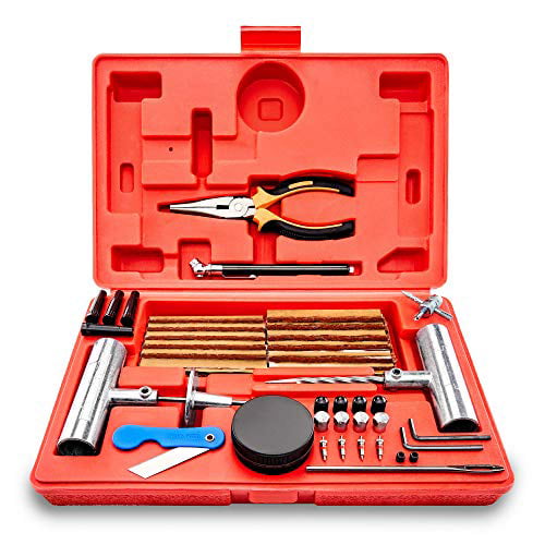 Value Tooluxe 50002L Universal Tire Repair Kit to Fix Punctures and Plug Flats 