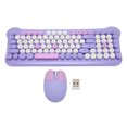 thumbnail image 2 of Cordless Keyboard And Mouse, BT 2.4Ghz Connection 98 Keys Keyboard Mouse Combo, Auto Sleeping Round Keycap For  98 7 8 10 11 PC Laptop, 2 of 8