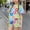 Blue, variant on Afuyipoi Girls Casual 2-Piece Summer Clothing Set, Fashion Graphic Short Sleeve Tee and Matching Shorts, Kids Daily Activewear Set Brown Size 11-12 Years