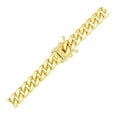thumbnail image 2 of 6.15mm 10k Yellow Gold Semi Solid Miami Cuban Bracelet Size 8.5 inches, 2 of 2