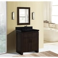 thumbnail image 2 of Bellaterra Home 6001-30-RW-BG 30 in. Wood Single Sink Vanity with Granite Top, Rustic & Black, 2 of 4