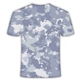 thumbnail image 2 of Men's Casual Camouflage Print O Neck Pullover Short Sleeve T-Shirt Top Summer Quick Dry Breathable Military Blouse 3D Printed Camouflage Tee, 2 of 3