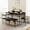 Black, variant on IDEALHOUSE Dining Table Set for 4, Kitchen Table Set of 4 with Upholstered Dining Bench and Square Stools, Dining Set for 4 with Storage for Small Space, Apartment - Grey