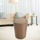 thumbnail image 4 of Cubo de basura de 9 litros de madera maciza, redondo, decorativo para cocina, hotel y baño. madera 1 columpio, 4 of 9