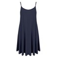 thumbnail image 1 of DYMADE Robe Débardeur d'Été Sans Manches à Bretelles Spaghetti Couleur Unie pour Femmes, 1 of 2