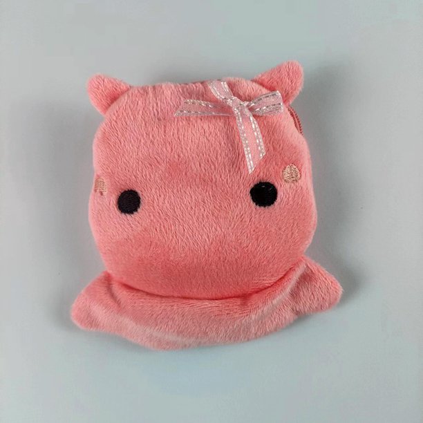 Monedero de tiburón de dibujos animados para niños, bolsa de peluche con cremallera, embalaje de cable de datos, colgante de joyería, pequeños regalos