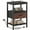 Black/Brown/1P, variant on Alvantar Bedside Table Charging Station Nightstand with USB/C Ports, Adjustable Drawers, 3-Tier Storage Shelf