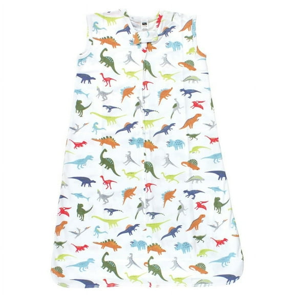 Hudson Baby Infant Boy Cotton Sleeveless Wearable Sleeping Bag, Sack, Blanket, Multicolor Dinosaurs, 0-6 Months