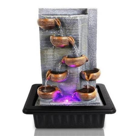Serenelife Sltwf85led Tabletop Water Fountain Decoration With Led Canada - Tabletop Water Fountain Canada Serenelife Sltwf85led Tabletop Water Fountain Decoration With Led Canada - Tabletop Water Fountain Canada