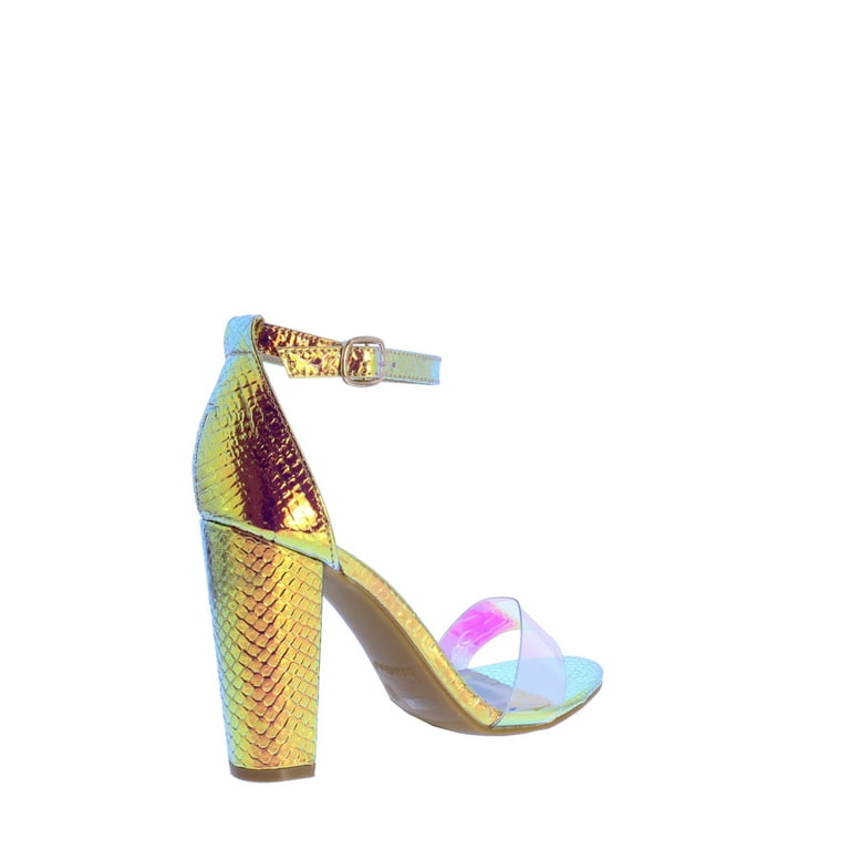 Bamboo holographic shop sandals