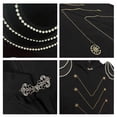 thumbnail image 7 of Men's Gothic Vampire Cape with Epaulettes and Chains Medieval Renaissance Military Cloak Aristocrat Cosplay Costume for Halloween Dress Up Themed Party, 7 of 7