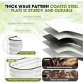 thumbnail image 3 of OBENSKY Galvanized Raised Garden Bed Outdoor 6x3x1.5 ft Oval Metal Planter Box with 3 Support Bars for Vegetables, Flowers - White, 3 of 10
