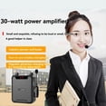 thumbnail image 3 of Amplificador de Voz Portátil IPX6 de 30 W, Resistente Al Agua, con Micrófono Inalámbrico y Altavoz Bluetooth para Profesores y Guías Turísticos., 3 of 5