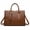 Brown-1, variant on Elegant Woven Textured Tote Bag for Women, Large Capacity Leather Handbag with Detachable Shoulder Strap, Stylish Top-Handle Handbag for Work, Travel & Daily Use