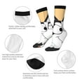 thumbnail image 3 of Silaia Bluey Print Adult Socks, Athletic Socks, Mens and Womens Crew Cushion Socks,Work Athletic Running Socks,Casual Breathable Socks, 3 of 6