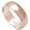 Rose Gold-Tone, variant on Sterling Silver Round Plain Bridal Band Ring 6MM Size 6