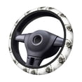 thumbnail image 2 of Bingfone Black And White Rose Steering Wheel Cover - Universal 15 Inches Car Steering Wheel Covers Grip Auto Internal Accessories, 2 of 6