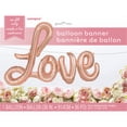 thumbnail image 2 of Foil "LOVE" Letter Balloon Banner, Rose Gold, 2 of 3