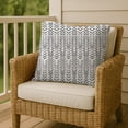 thumbnail image 6 of Creative Products Herringbone Print Gray 20 x 20 Indoor / Outdoor Pillow, 6 of 9
