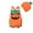 Orange-A, variant on Baby Toddler Girls Boys Pumpkin Unisex Sleeveless Pumpkin Romper Bodysuit with Hats Two Piece Set Halloween Outfit Dress up Party Clothes Size 6-24M