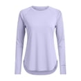 thumbnail image 6 of Avrnliq Womens Purple UPF 50+ UV Sun Protection Long Sleeve Rash Guard Quick Dry 4 Way Stretch Thumb Hole Outdoor Swim Hiking Active Top,Size S, 6 of 6