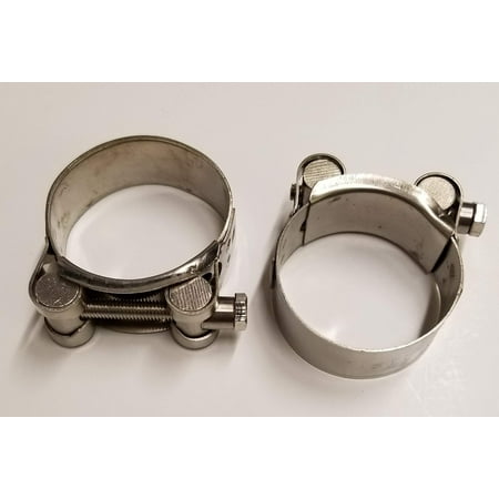 

Performance Stainless 2 Pack T - Bolt Hose Clamps Size Range 1 To 6 O.D. (1 1/2 (36-39Mm))