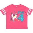 thumbnail image 3 of Inktastic I'm Four Unicorn 4th Birthday Boys or Girls Toddler T-Shirt, 3 of 5