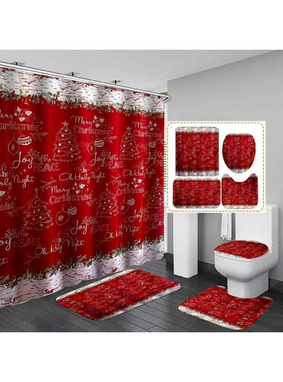 Christmas Shower Curtains in Shower Curtains