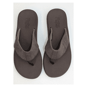 Flojos Mens Flip Flop Sandal Brown Mesh Upper Arch Support (10)