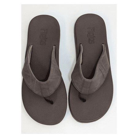 Flojos Mens Flip Flop Sandal Brown Mesh Upper Arch Support (10)