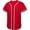 Red, variant on IWRICH Mens Baseball Jersey Shirt Button down Blank Softball Jersey Short Sleeve Hip Hop Active Hipster Shirts Red XL