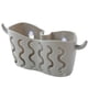 thumbnail image 2 of Toystoory Estante para fregadero, esponja para jabón, escurridor de tela, cesta de almacenamiento, bolsa, soporte para grifo, soporte ajustable Organizadores de utensilios de cocina gris, 2 of 6