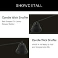 thumbnail image 6 of Candle Wick Snuffer Stainless Steel Candle Flame Trimmer Bell Shaped Oil Lamp Scissor C mj614, 6 of 6