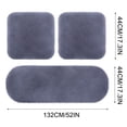 thumbnail image 2 of HLONK 3 Sets Car Front Rear Seat Plush Cushion  Soft Warm Faux  Winter Auto Seat Cover  Plush Vehicle Seat Protector Pad With Non-Slip Backing  Car Accessories, 2 of 3