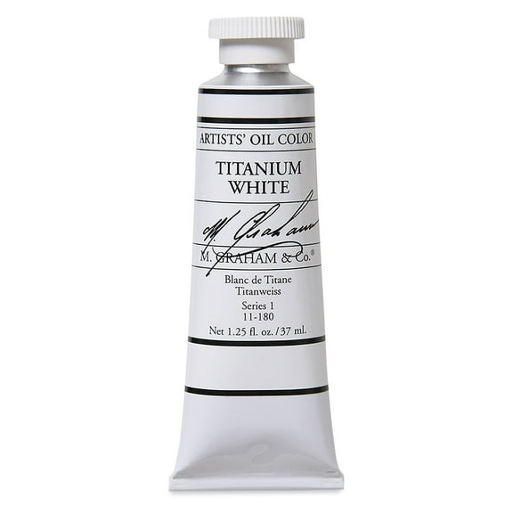 M. Graham Artists' Oil Color - Titanium White, 37 ml tube