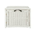 thumbnail image 4 of happimess Caden 30" Wicker Storage Trunk, White, HPM9001A, 4 of 11