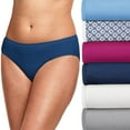 thumbnail image 3 of Women's Hanes 41H6CC Cotton Hipster Panty - 6 Pack (BluWhtHtrBerNvyBoho 5), 3 of 5