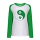 thumbnail image 4 of Día de San Patricio Moda Mujer Casual Manga larga Impreso Señoras Sudaderas Tops Fridja hkj3275, 4 of 5