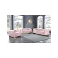 thumbnail image 4 of Meridian Furniture Marlon Pink Velvet Sofa, 4 of 8
