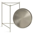 thumbnail image 4 of Kate and Laurel Ulani Modern Nesting Metal Side Tables, Set of 2, Silver, Sophisticated End Tables, 4 of 8