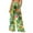 #0174-Green, variant on Pincandy Women Mesh Boho Beach Pants See Through Sheer Swimsuit Bikini Bottom Cover up Party Elastic High Waist Wide Leg Pants